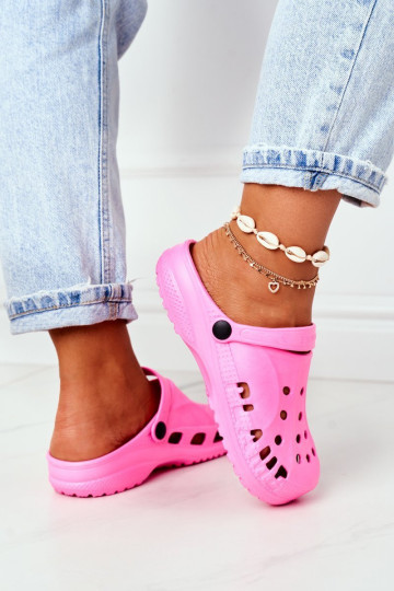 Moteriškos putplasčio šlepetės EVA rožinės spalvos 2