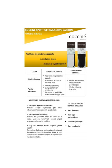 Coccine vidpadžiai Sport Ultra su aktyvia anglimi 2