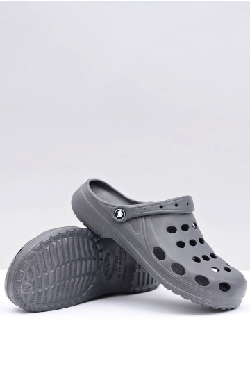 Vyriškos šlepetės sandalai pilkai languoti