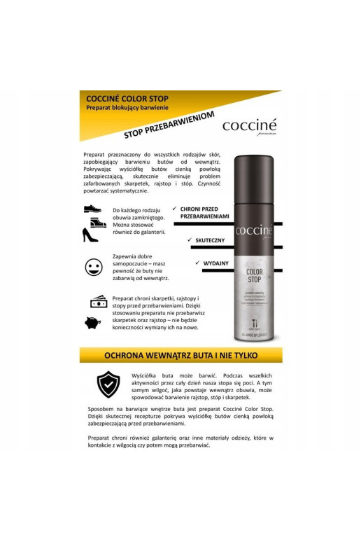 Coccine Color Stop batų dėmių prevencijos purškalas
