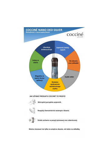 Coccine Nano Deo sidabrinis batų gaiviklis 75ml 2