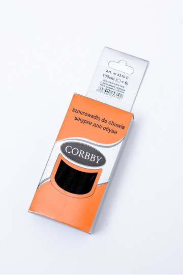 Corbby Black Waxed stori nėriniai