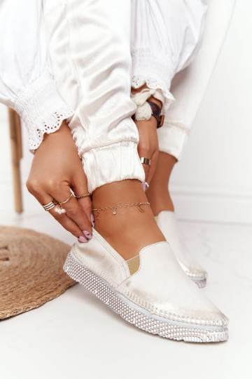 Moteriški Maciejka užsegami odiniai batai Gold 03512-25 2