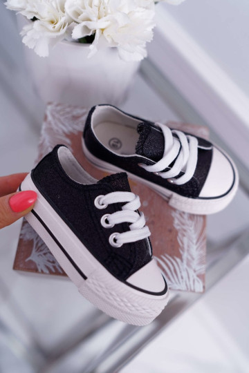 Vaikiški Blizgantys sportbačiai Black Misty