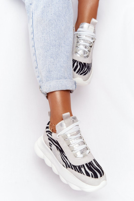 Moteriški sportiniai bateliai Lu Boo pilki