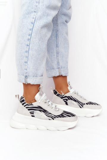 Moteriški sportiniai bateliai Lu Boo pilki