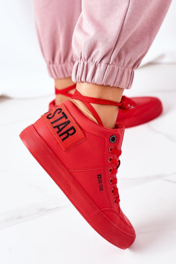 Moteriški izoliuoti sportiniai batai Big Star EE274354 Raudona