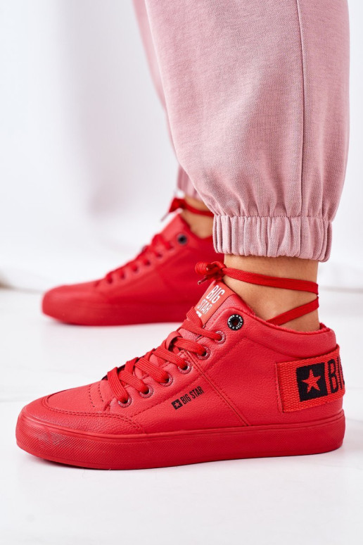 Moteriški izoliuoti sportiniai batai Big Star EE274354 Raudona