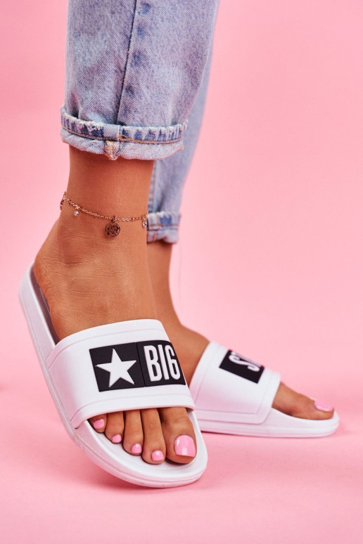 Moteriškos šlepetės Big Star White DD274A264