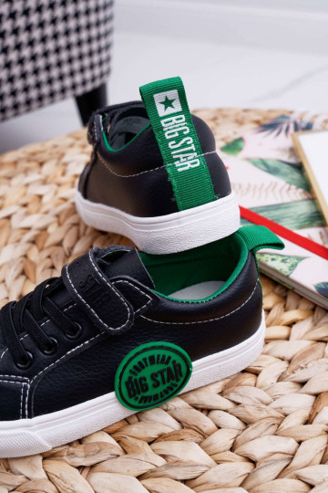 Velcro vaikiški sportbačiai Big Star FF374087 Juoda-žalia