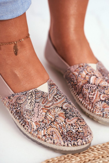 Moteriškos „Maciejka“ odinės balerinos smėlio spalvos 01930-59/00-0