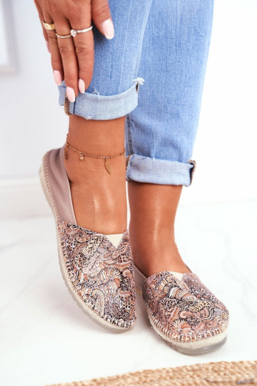 Moteriškos „Maciejka“ odinės balerinos smėlio spalvos 01930-59/00-0 2