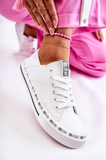 Moteriški ažūriniai sportbačiai Big Star White FF274024