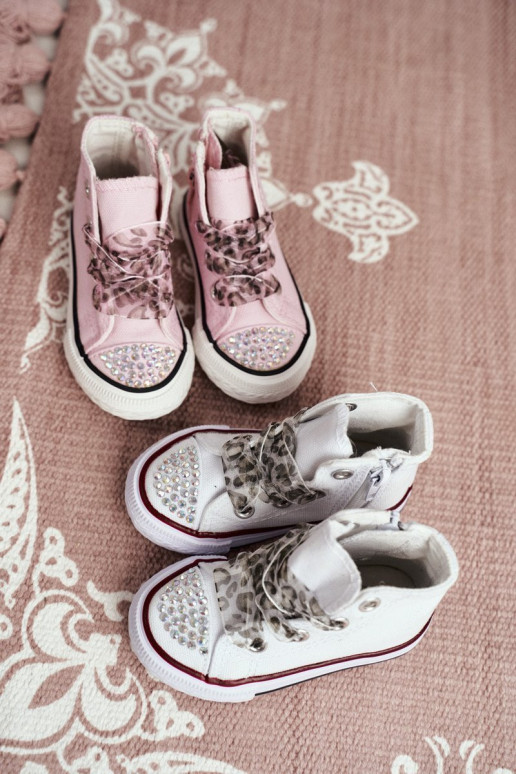 Vaikiški sportbačiai su cirkonio balta šypsena