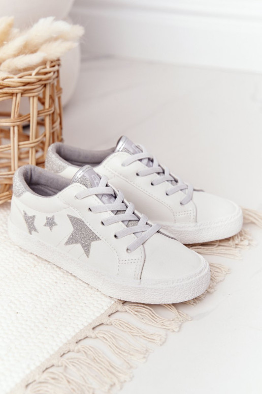 Vaikiški užsegami sportbačiai Big Star White FF374034