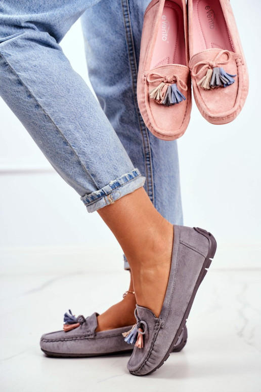 Moteriškos zomšos 20PB35-2003 pilka Donna Mia