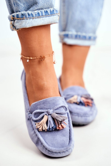 Moteriški batai suede 20PB35-2003 Blue Donna Mia