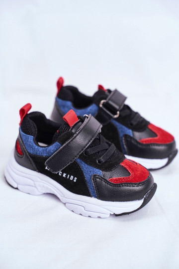 Vaikiški sportiniai bateliai juodi tamsiai mėlyni ABCKIDS B932104063 2