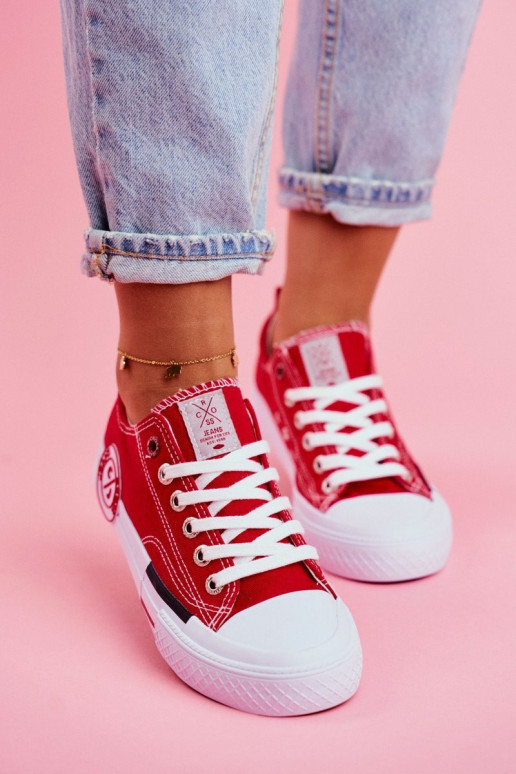 Moteriški sportbačiai Cross Jeans Red FF2R4074C