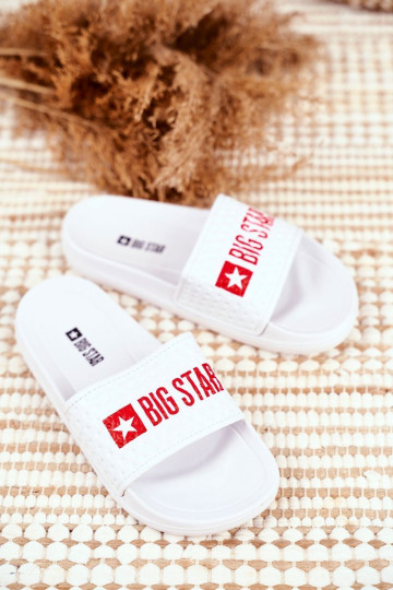 Slides vaikiškos Big Star dygsniuotos baltos spalvos GG374803