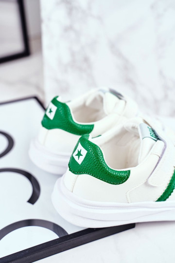 Vaikiški sportiniai bateliai Big Star su lipnia juosta balta GG374019