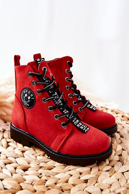 Vaikiški batai Šilti Raudoni Mini Aspen