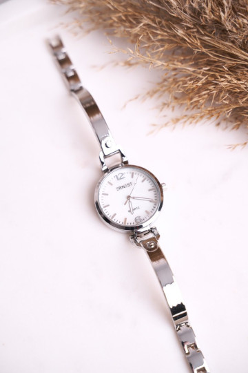 Moteriško laikrodžio apyrankė Ernest Silver Chic