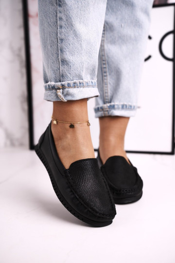 Moteriški odiniai mokasinai S.Barski LR97630 Juodi 2