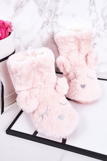 Vaikiškos izoliuotos šlepetės šviesiai rožinės spalvos Sleepyhead 2