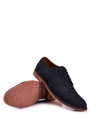 Vyriški odiniai mokasinai Nubuck BEDNAREK tamsiai mėlyni