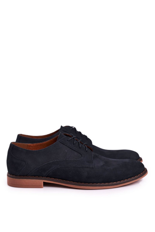 Vyriški odiniai mokasinai Nubuck BEDNAREK tamsiai mėlyni