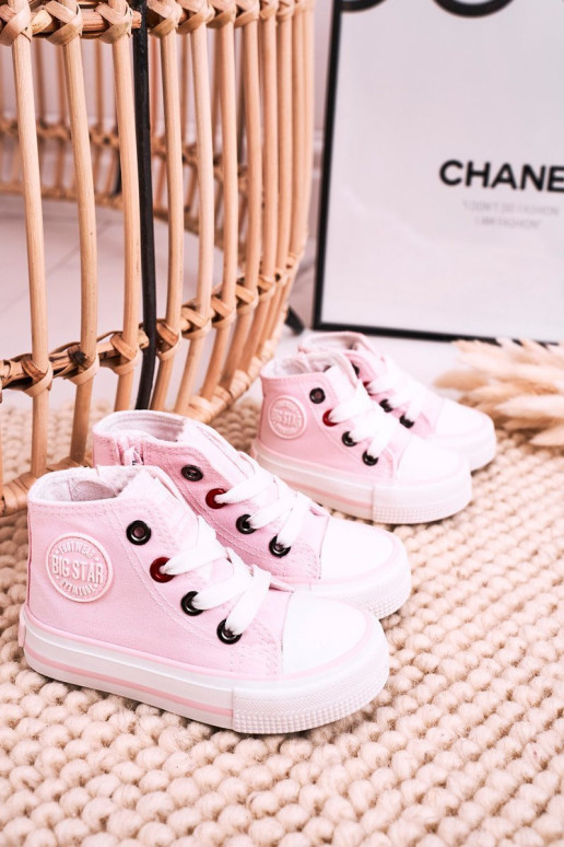 Vaikiški sportbačiai su užtrauktuku BIG STAR HH374191 Rožiniai