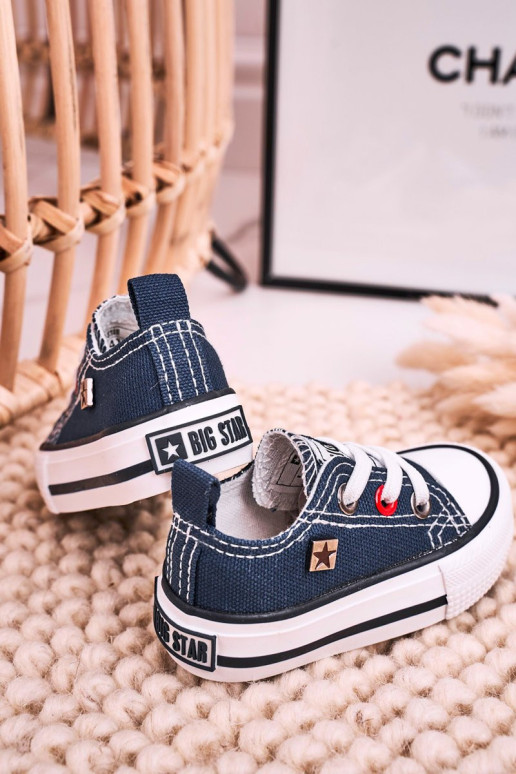 Vaikiški klasikiniai žemi sportbačiai BIG STAR HH374195 Navy