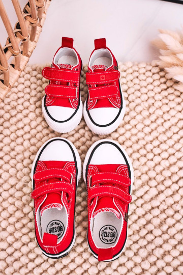 Vaikiški velcro sportbačiai BIG STAR HH374202 Raudoni