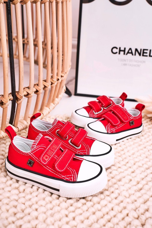 Vaikiški velcro sportbačiai BIG STAR HH374098 Raudoni