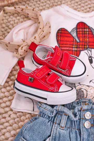 Vaikiški velcro sportbačiai BIG STAR HH374098 Raudoni
