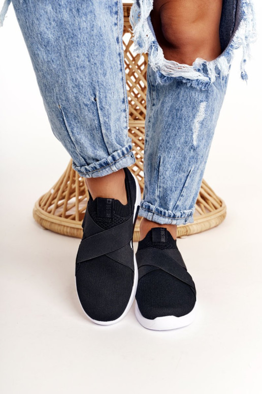 Moteriški sportiniai batai Slip-on Memory Foam System Big Star FF274890 Juoda