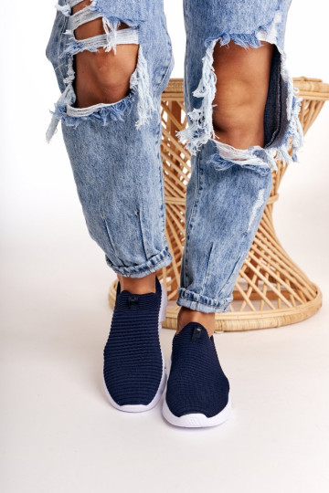 Moteriški užsegami sportbačiai Big Star DD274464 Navy 2