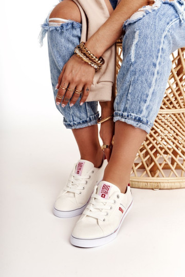 Moteriški sportbačiai BIG STAR DD274892 Balta-raudona 2