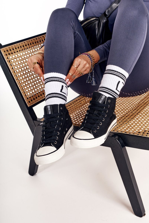 Moteriški aukšti sportbačiai Big Star DD274330 juodi