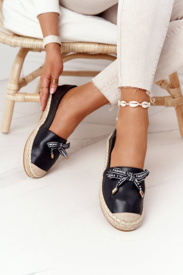 Espadrilės Ant šiaudinio pado S.Barski Juoda