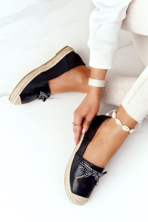 Espadrilės Ant šiaudinio pado S.Barski Juoda