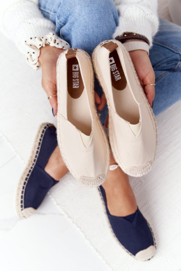 Espadrilės ant pinto pado Big Star HH274501 smėlio spalvos 2