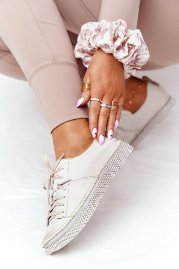 Moteriški odiniai batai Maciejka 05054-25 auksiniai