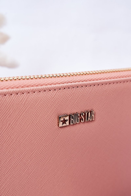 Didelė odinė piniginė Big Star HH674002 Rožinė