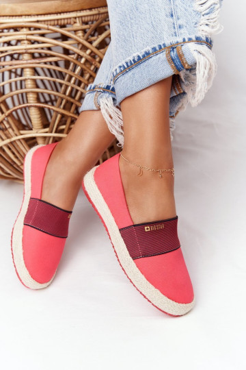Espadrilės ant pinto pado Didelė žvaigždė HH274478 Raudona 2