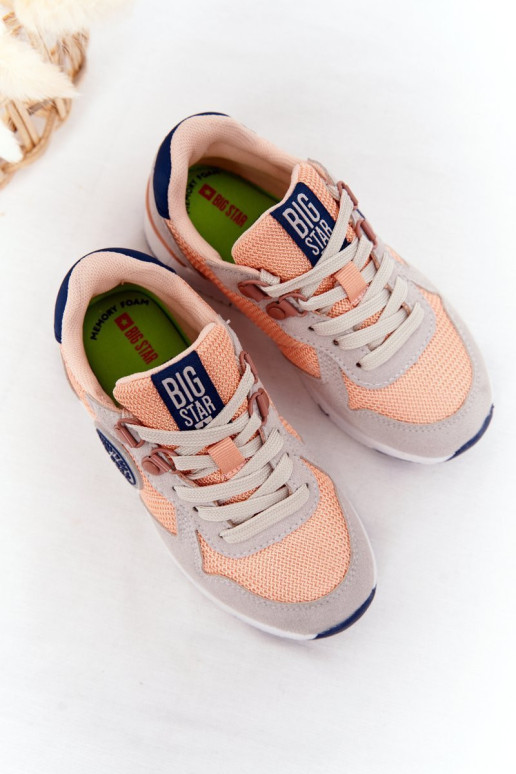 Vaikiški sportiniai bateliai Memory Foam Big Star HH374180 šviesiai oranžinė