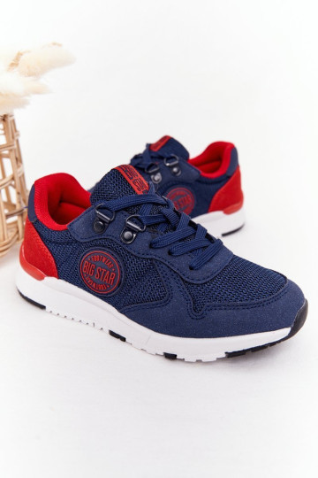 Vaikiški sportiniai bateliai Memory Foam Big Star HH374175 tamsiai mėlyni