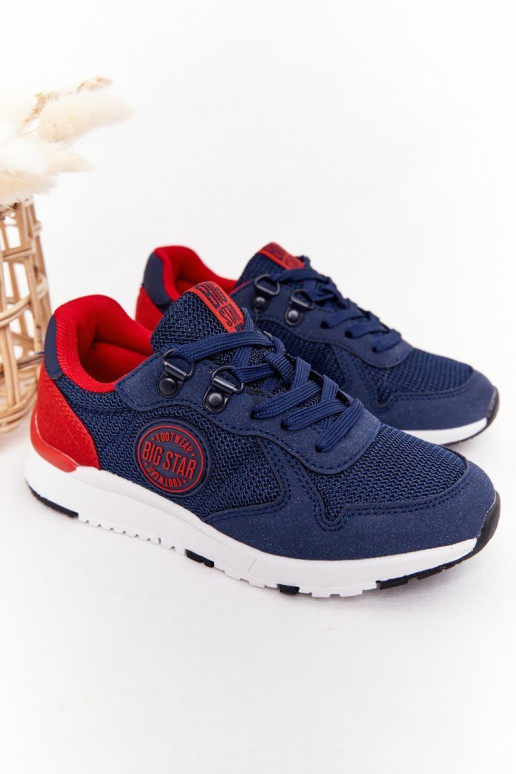 Vaikiški sportiniai bateliai Memory Foam Big Star HH374175 tamsiai mėlyni