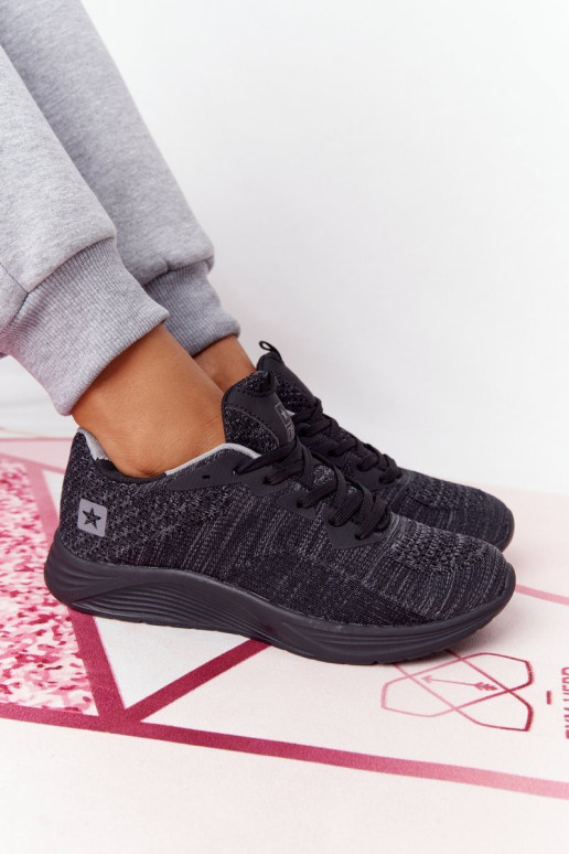 Moteriški sportiniai batai Patogūs putplasčio juodi ilgų atstumų